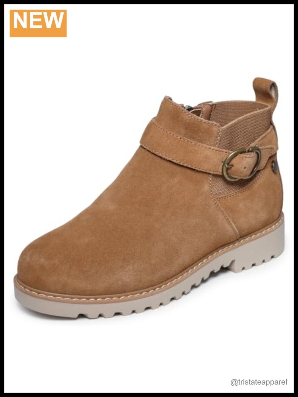 Arch Support Suede Ankle Bootie with Zip